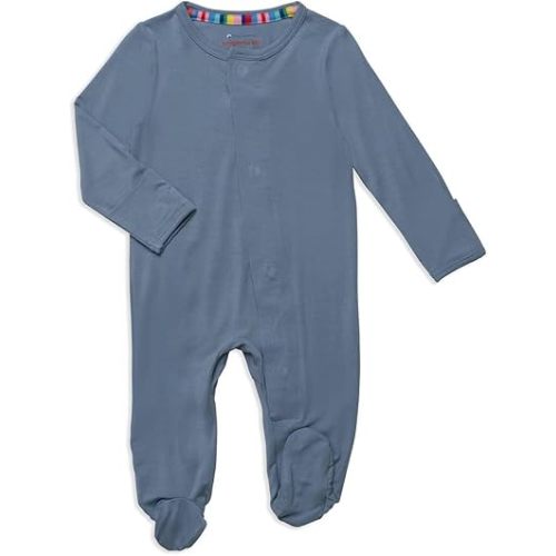 Magnetic Me Boys Modal Magnetic Baby Footie Pajamas | Silky Soft Modal Fabric | Baby Sleepers Available in Sizes PRE - 24M
