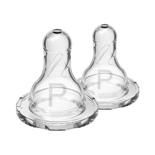 Dr. Brown's Preemie Flow Narrow Baby Bottle Silicone Nipple - Slowest Flow - 2pk - 0m+