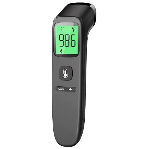 No-Touch Thermometer for Adults and Kids, Fast Accurate Digital Thermometer with Fever Alarm & Silent Mode, Easy-to-use, Forehead Thermometer for Babies, Kids & Elderly