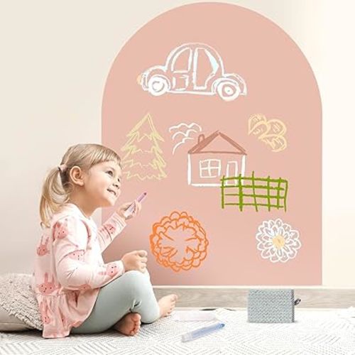 Magnetic Arch Wall Decal for Kids(Camel Pink)