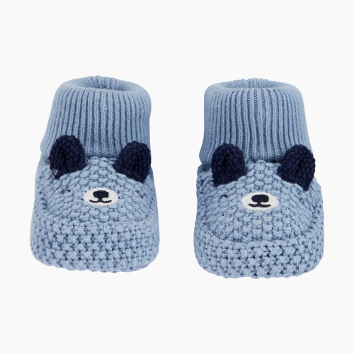 Carter's Crochet Booties - Blue Bears, Newborn