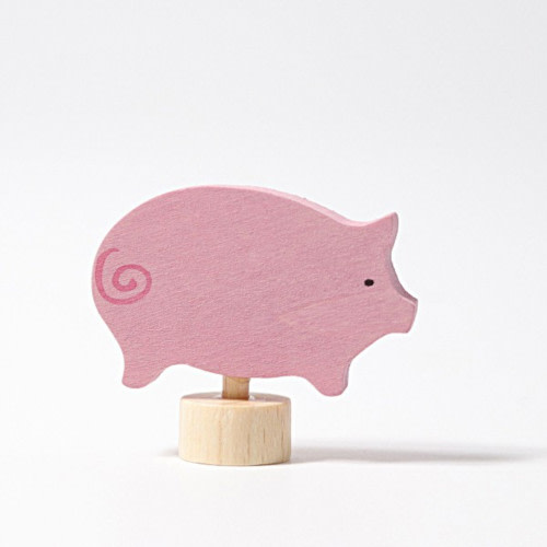 Pink Pig - Birthday Ring Decoration