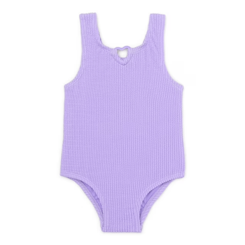 Wonder Nation Textured One-Piece Swimsuit, Violet Sky - size 2T