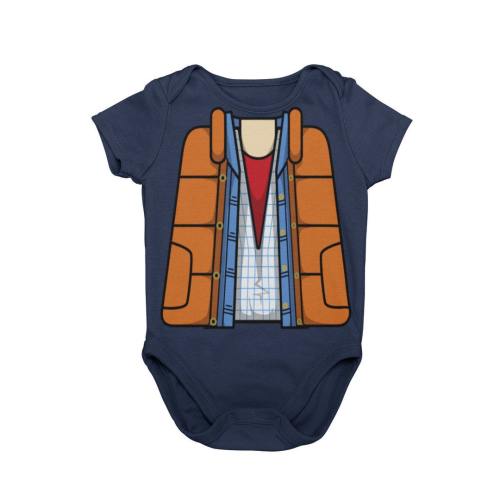 Baby Marty Halloween Costume Bodysuit Baby 80’s Fly Time Traveler Cosplay Halloween Costume | 80’s Baby Movie Costume | MNSSHP Costume |Gift