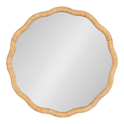 Kate and Laurel Rahfy Scallop Framed Wall Mirror
