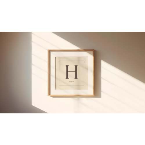 Custom Vintage Style Initial Print, Boy Name Square Print, Baby Girl Nursery, Vintage Nursery, Neutral Nursery Decor, Personalized Nursery