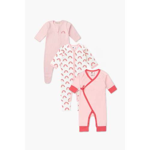 Monica + Andy - 3-Pack One-Piece - 6/9 Months