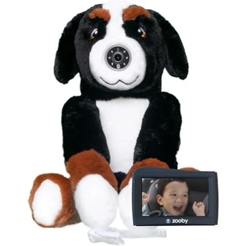 zooby Car Baby Monitor Helps Reduce Distracted Driving! Our Cuddly Plush Monitor That Babies Love Serves as a Soothing Companion for Baby so You Can Drive with Complete Peace of Mind - Cooper Canine