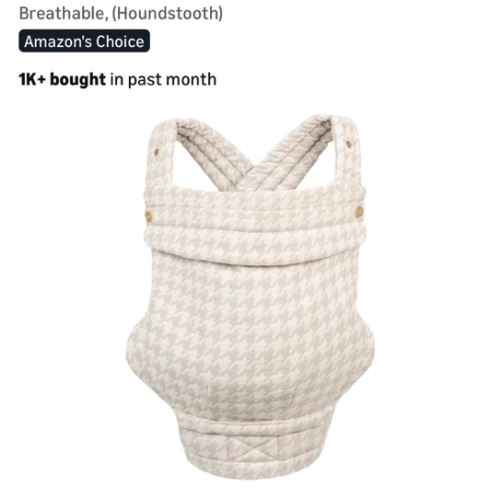 Amazon.com: Mabē Monarch Ergonomic Baby Carrier – Premium Cotton Soft Structured Newborn to Toddler Carrier with Hip-Healthy Design, 3 Carry Positions (7-35lbs), Lightweight & Breathable, (Houndstooth) : Baby