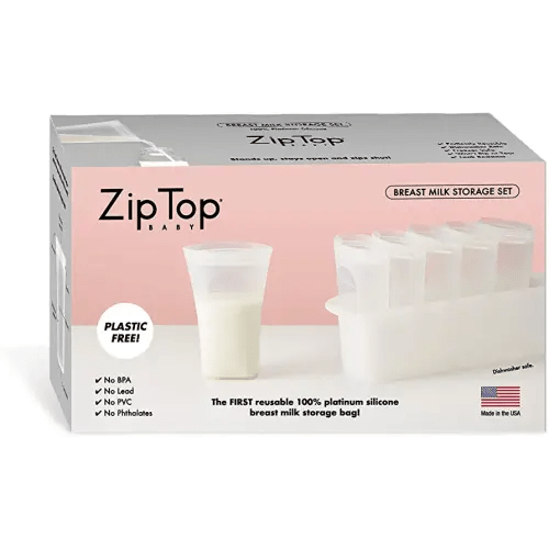 Zip Top Breast Milk Storage Set & Freeze Tray