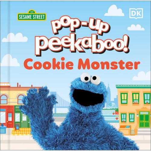 Pop-Up Peekaboo! Sesame Street Cookie Monster - by DK (Board Book)
