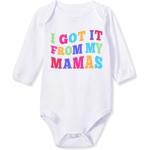 Baby Boys Girls Cotton Romper Newborn Funny Saying Bodysuit Long Sleeve Infant Neutral Jumpsuit 0-12 Months