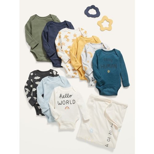 Unisex 12-Piece Grow-With-Me Milestone Layette Gift Set for Baby