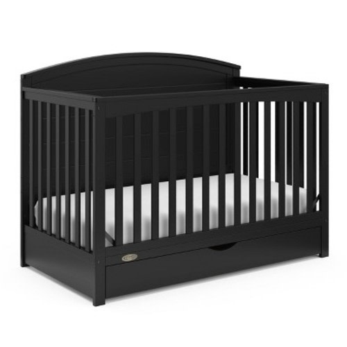 Graco Bellwood Convertible Crib with Drawer, Color: Black