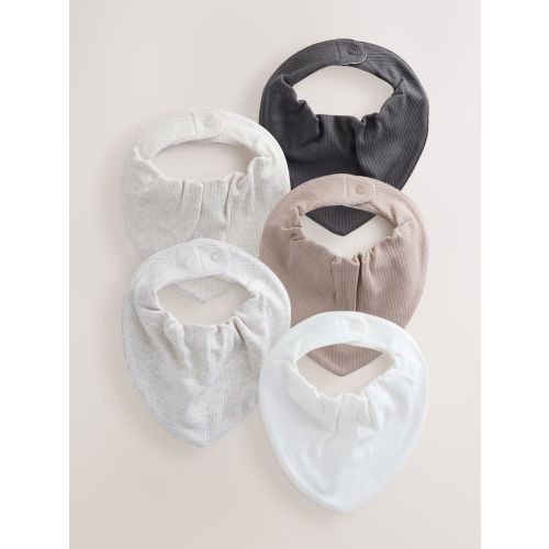 Neutral Baby Bibs 5 Pack - Size ONE