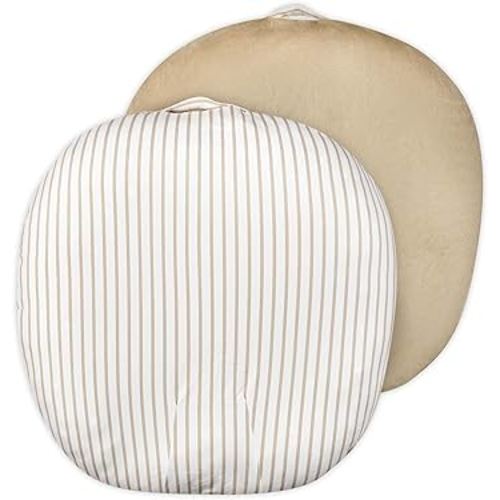 Newborn Lounger Cover for Girls Boys, Removable Soft Baby Lounger Cover 1 Pack, Reversible Infant Lounger Cover Fleece, Light Brown (Only Cover)