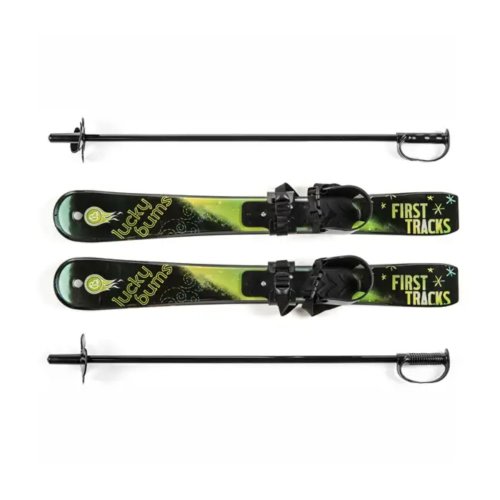 Lucky Bums Beginner Skis + Poles Toddler