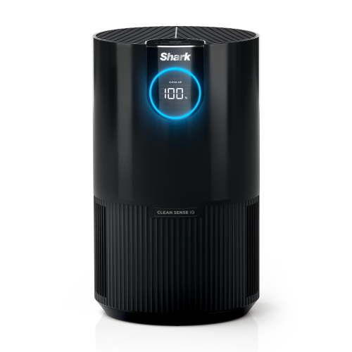 Shark Air Purifier Machine, Nanoseal True Allergies Cleaner Filter, Large Rooms, 500 Sq. ft, Charcoal Grey, HP100