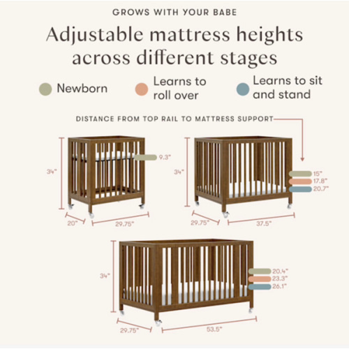 Babyletto Rolli 9-in-1 Convertible All-Stages® Crib