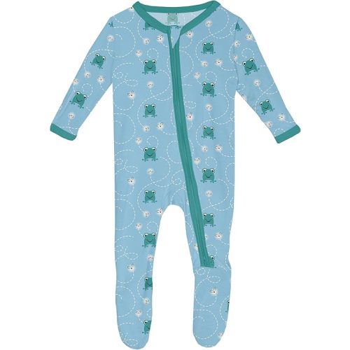 KicKee Baby & Toddler Zipper Footie – Ultra-Soft Viscose from Bamboo Pajamas with Flip Paws & Grips