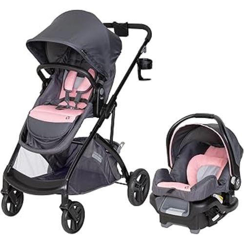 Baby Trend Sonar™ Switch 6-in-1 Modular Stroller Travel System with Ally™ Infant Car Seat, Desert Pinnk