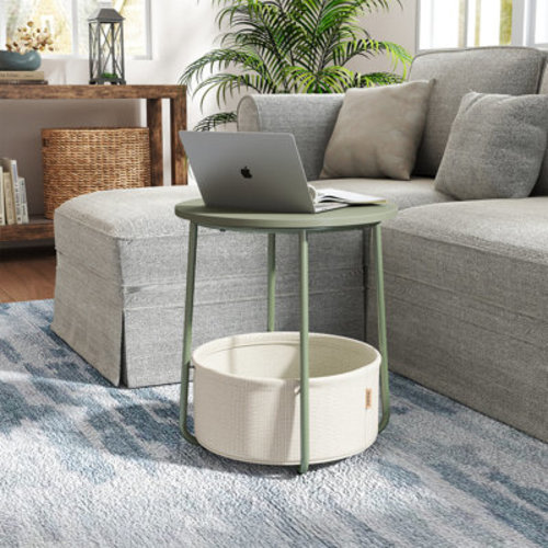 Latitude Run® Side Table With Charging Station | Wayfair