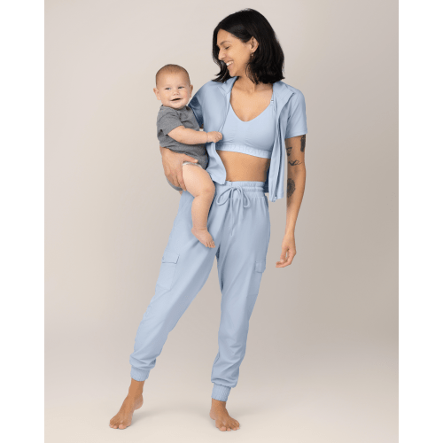 Remy Maternity & Postpartum Cargo Jogger | French Blue - Kindred Bravely