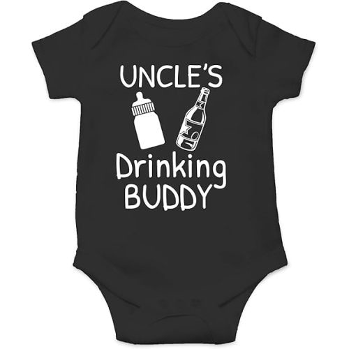 CBTwear Uncles Drinking Buddy Baby Bodysuit Cute Newborn Boy Clothes Adorable Infant Unisex Romper