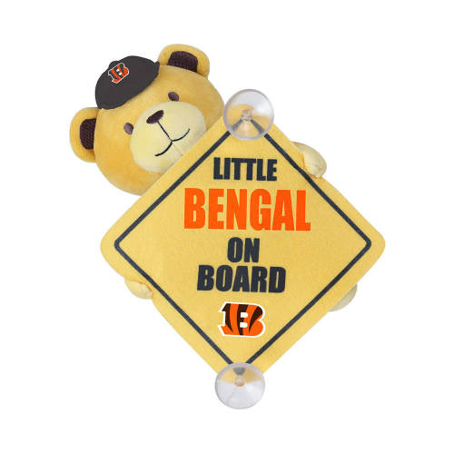 Forever Collectibles Cincinnati Bengals Baby on Board Window Cling Plush