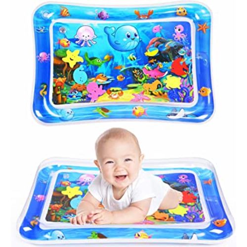 Tummy Time Water Mat Inflatable Baby Water Play mat for 3 6 9 Months Newborn Girl & Boy Early Activity Center