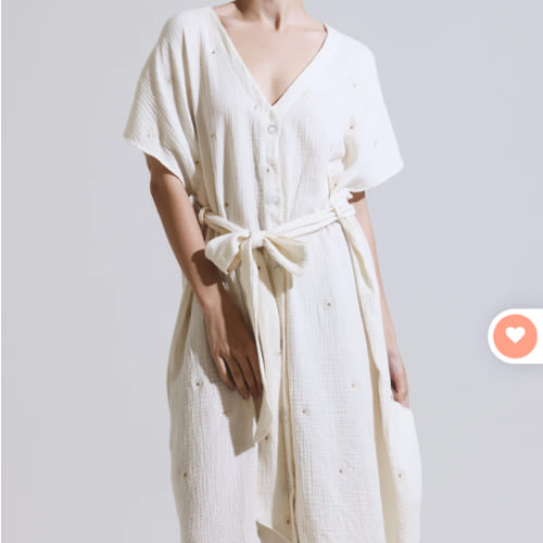 MUSLIN GAUZE MAXI DRESS