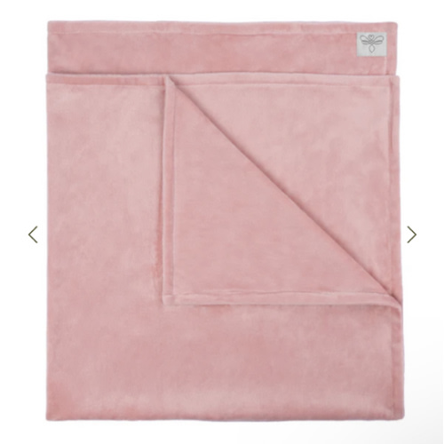 MinkyBee Stroller Blanket ~ Dusty Pink