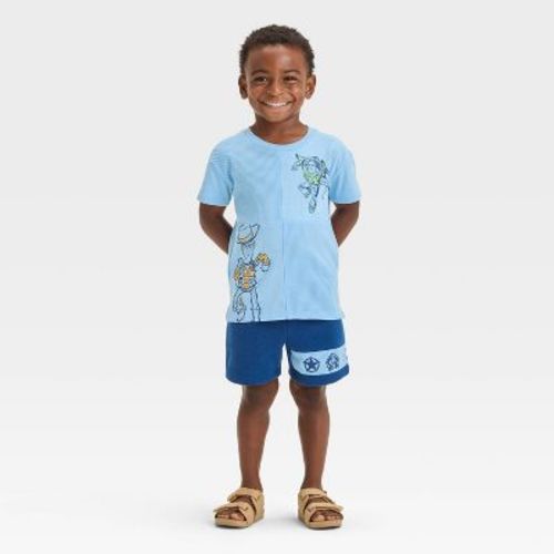 Toddler Boys' Disney Toy Story 2pc T-shirt And Shorts Set - Blue 3T