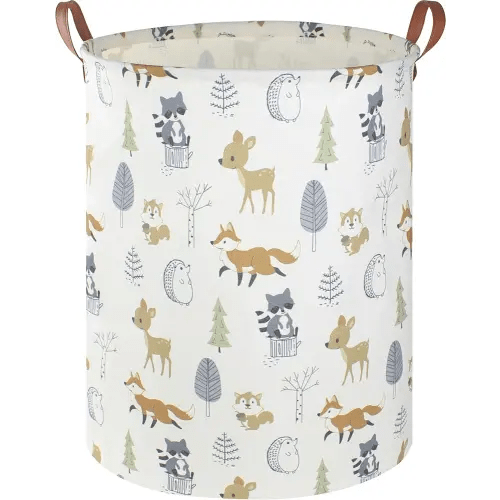 Baby Laundry Hamper,kids laundry Basket,Waterproof Storage Bin for Bedroom,Clothes Organizer Basket,Toys Box,Room Decor(Animal)