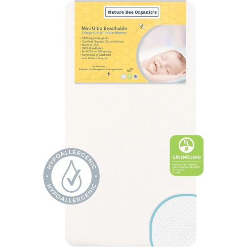 2-Stage Mini Crib & Toddler Mattress