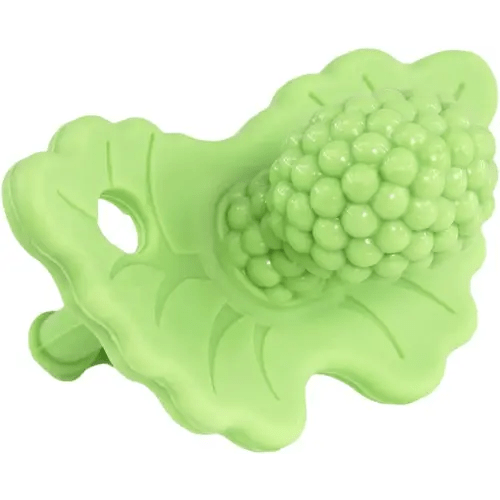RaZbaby RaZberry Silicone Baby Teether Toy - Berrybumps Soothe Babies Sore Gums - Infant Teething Toy - Hands Free Design - BPA Free - Easy-to-Hold Design - Teething Relief Pacifier - Fruit Shape/Mint