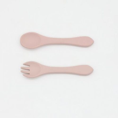 MyKids-USA Baby Food Grade Complementary Food Training Silicone Spoon Fork Sets