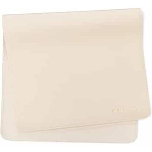 Vegan Leather Baby Changing Mat - Multipurpose Portable Wipeable Diaper Pad - Foldable for Travel (16 x 30 in) (Cream)