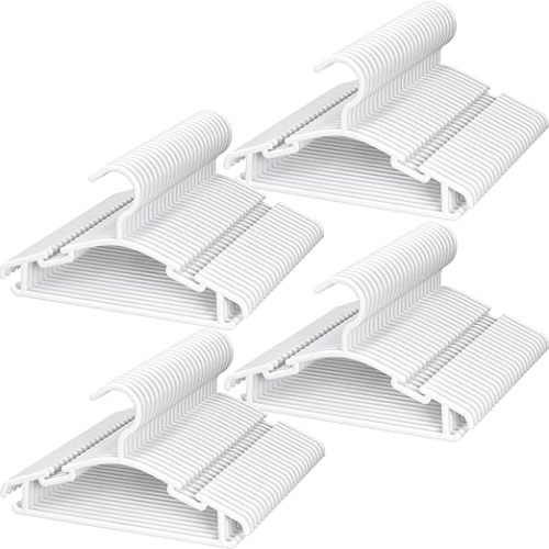 GoodtoU Baby Hangers 100Pack Kids Plastic Baby Clothes Hangers for Closet Small Children Infant Toddler Child