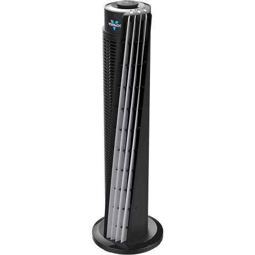 Vornado 143 Whole Room Air Circulator Tower Fan with Timer and Remote Control, 29", Black