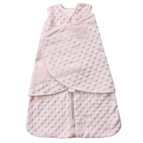 Pink Plushy Dot Velboa Swaddle | HALO
