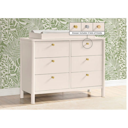 Brooks 6 Drawer Dresser with Interlocking Drawers