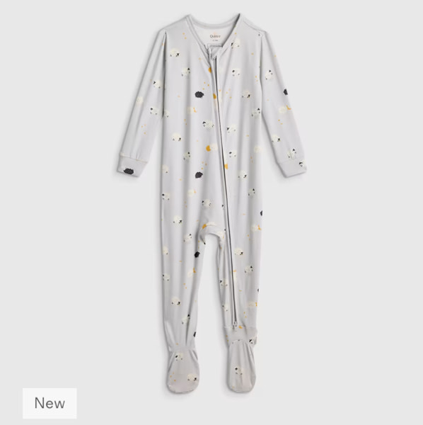 Bamboo Footie Pajama - Baby in Little Sheep