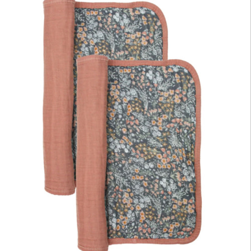 Cloud Muslin™ Burp Cloth 2 Pack - Bea/Rose – Lou Lou & Company