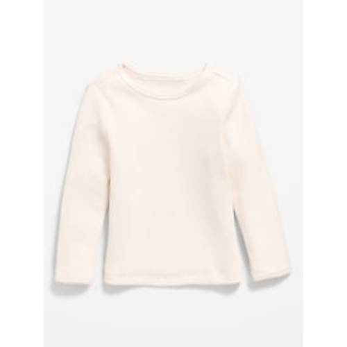 Cozy Long-Sleeve Waffle-Knit T-Shirt for Toddler Girls | Old Navy