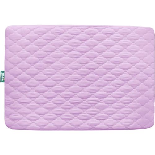 Biloban Waterproof Sheet for Pack n Play Quilted, Playard Sheet Protector 39inch X 27inch fits for Baby Foldable and Playard Mattress, Portable Mini Crib, Lavender