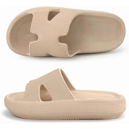 Haifago Cloud Slides for Women and Men Cushion Recovery Pillow Sandals, Memory Foam House Shower Slippers for Woman, Non-Slip Comfort Quick Drying