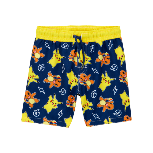 Kid Pokémon™ Pikachu Swim Trunks - Navy/Yellow - Carter's | Carter's