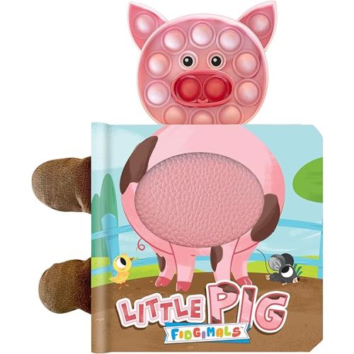 Fidgimals Little Pig Animal Farm Baby Book | Educational Children's Books, Sensory Board Book with Pop It Fidget Toys, Perfect Sensory Toys for ... Baby Books I Your Sensory Fidget Farm Friend Board book – November 19, 2023