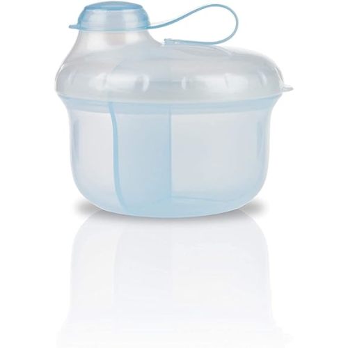 Nuby Powder Formula Dispenser, 3 Compartments, Blue